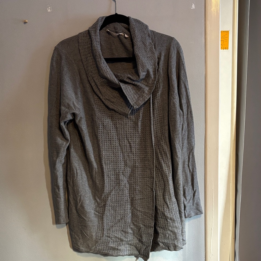 Soft Surroundings Charcoal Cowl Neck Sweater
